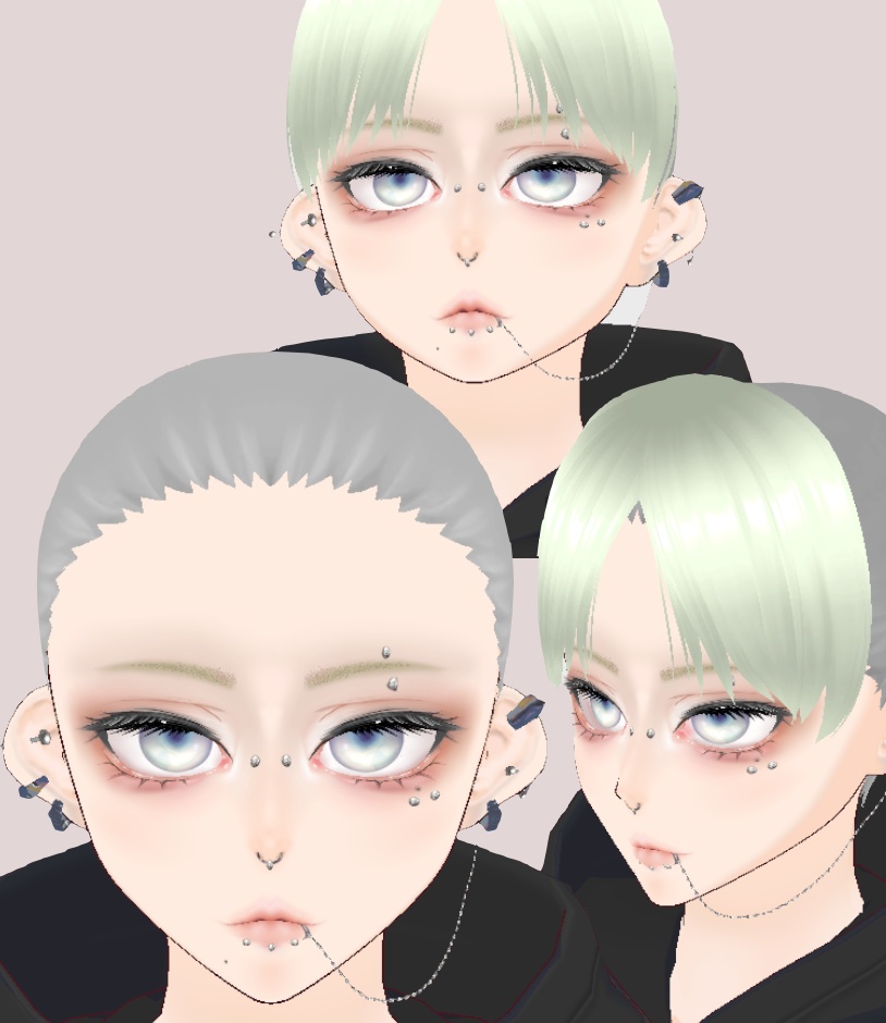 【VRoid】顔 ピアス テクスチャー