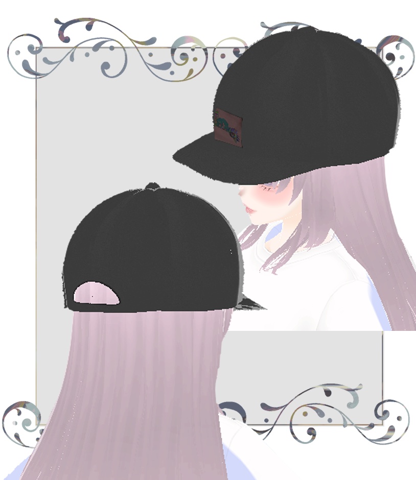 【VRoid】衣装テクスチャー キャップ帽子