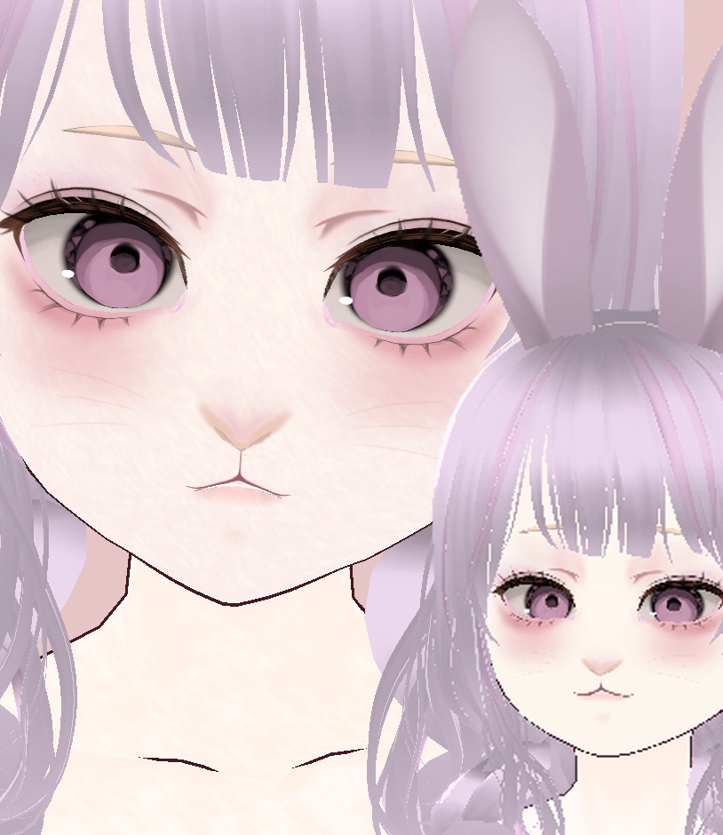 【VRoid】うさぎSET Texture CustomItem