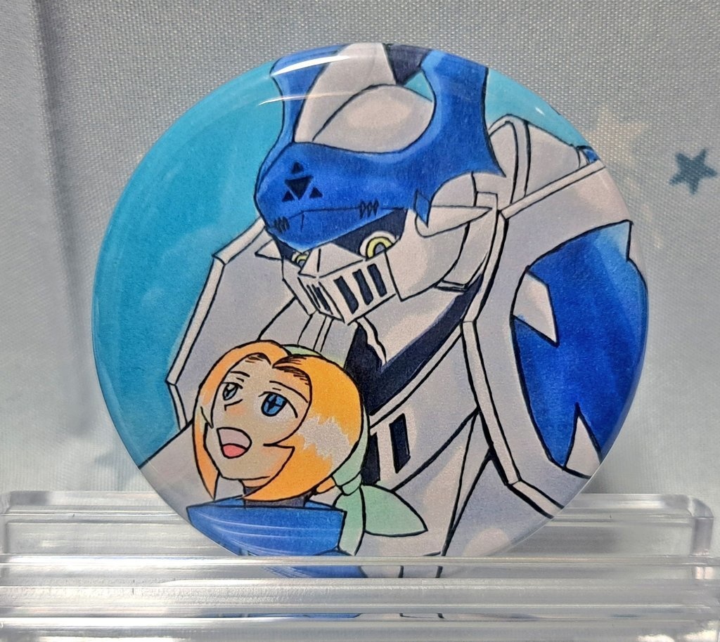 ゼロ&カオスデュークモン　缶バッジ