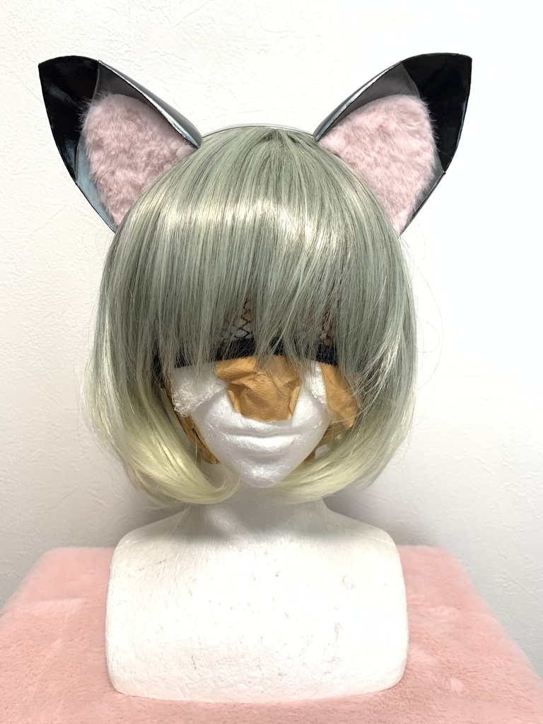 2022猫の日＊メタリックネコミミ（黒×ガンメタ）