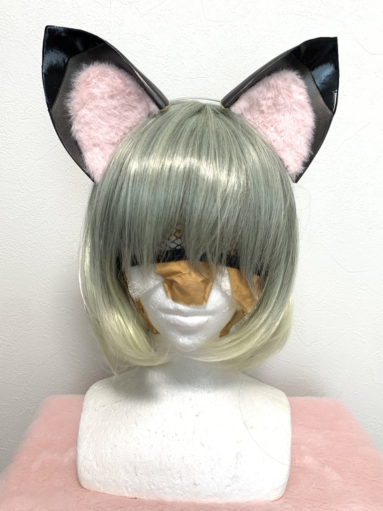 2022猫の日＊メタリックネコミミ（黒×ガンメタ茶）