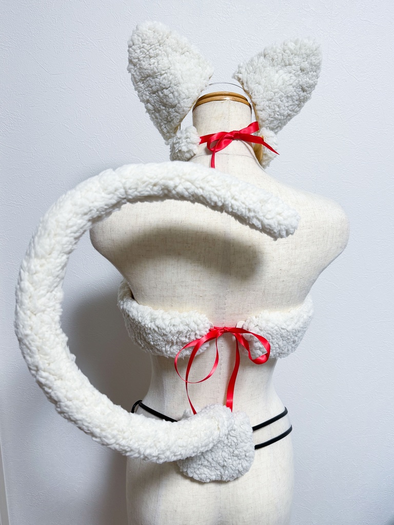 猫の手ビキニ*もふもふ白猫セット*