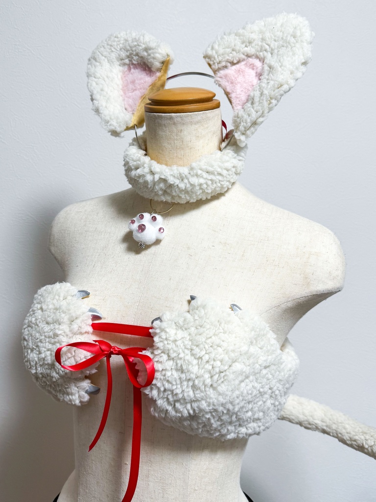 猫の手ビキニ*もふもふ白猫セット*