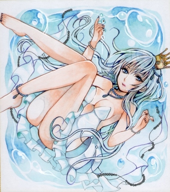 手描きイラスト オリジナル 海月姫 Chiaki Booth原画販売 Booth