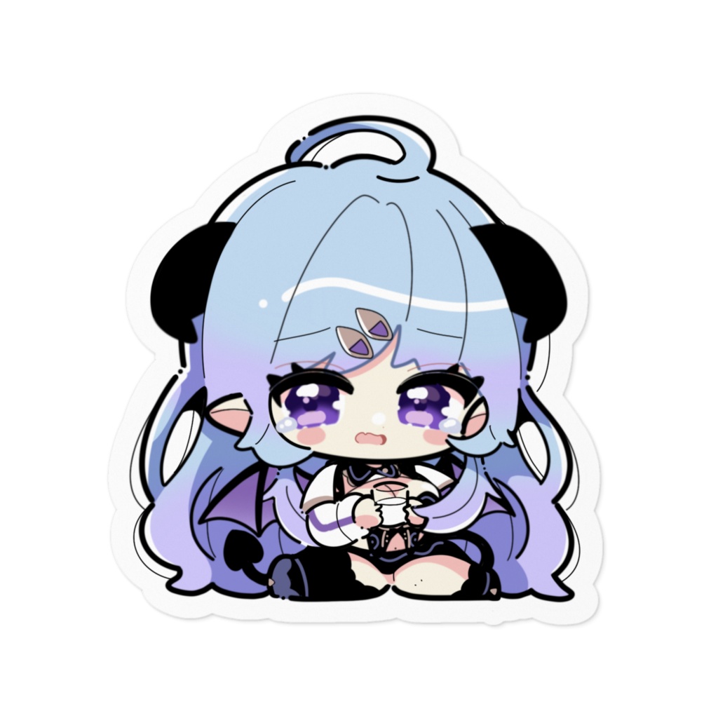 落花みだり【牛乳ミニステッカー】