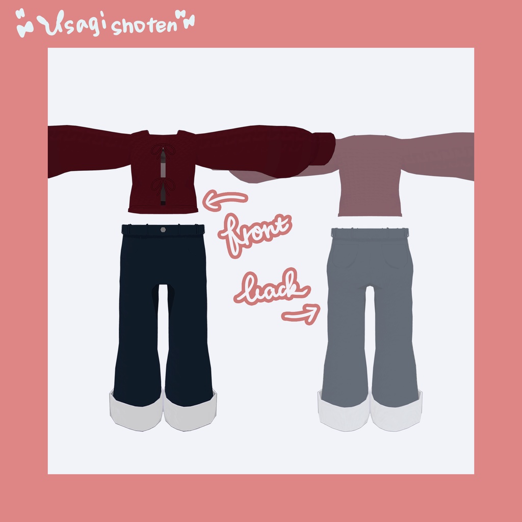 【キプフェル対応】おなかだしニットカーディガン&ジーンズ♡