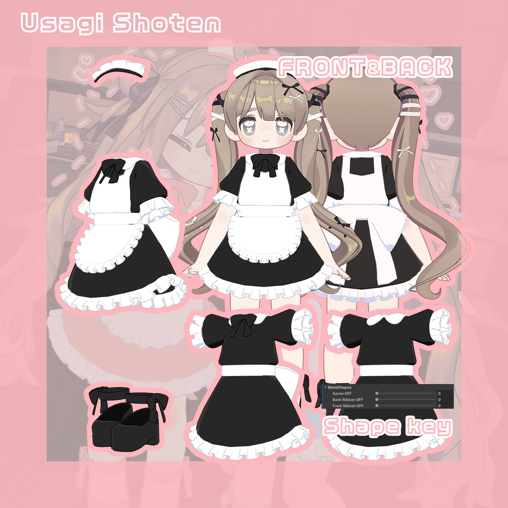 ミニスカ♡メイド服~miniskirt♡maid~【まめふれんず対応】