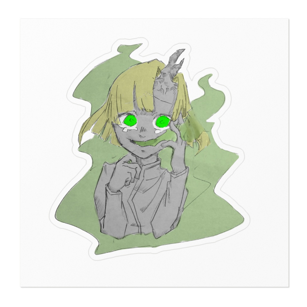 毒の試験管 ステッカー