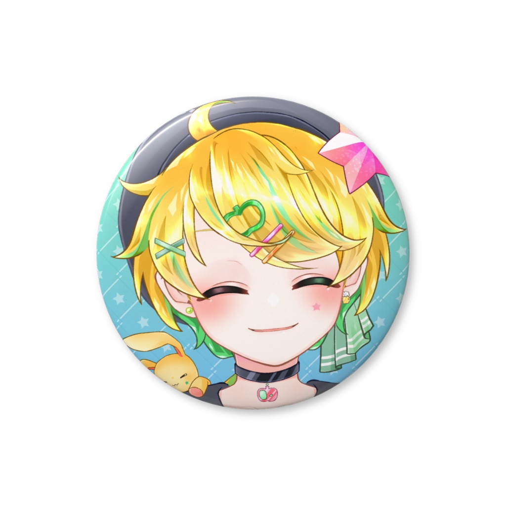 【ななはちななし】フェイス缶バッジ《制服》