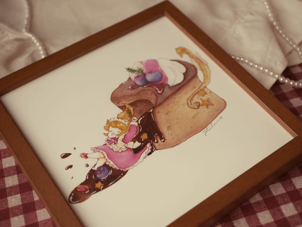 額装原画 「フォンダンショコラ」