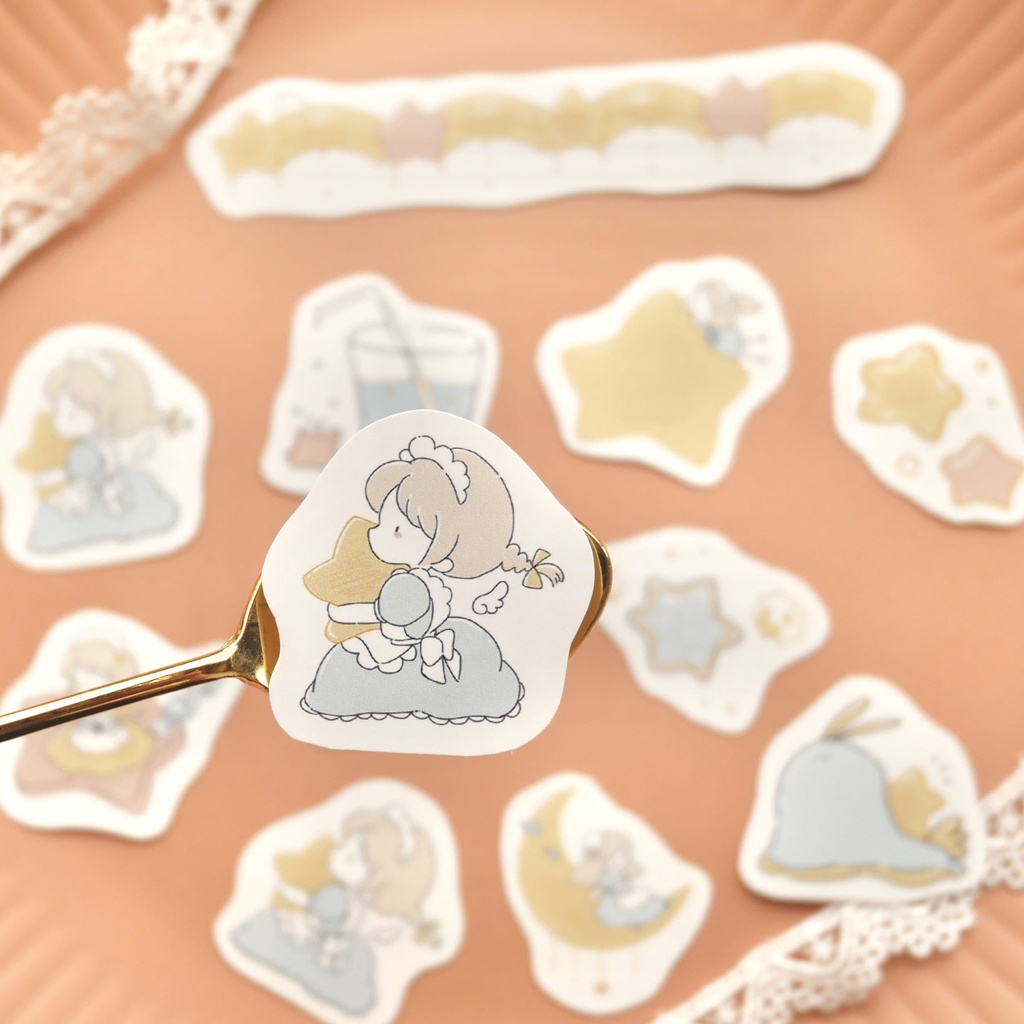 【フレークシール】星とうみのいきもの 22枚入り