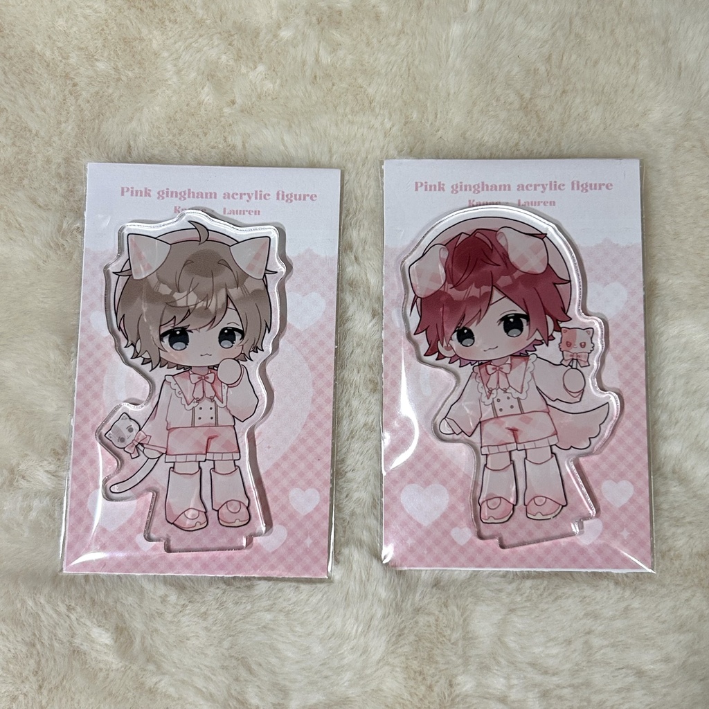 ♡ gingham acrylic figure ♡