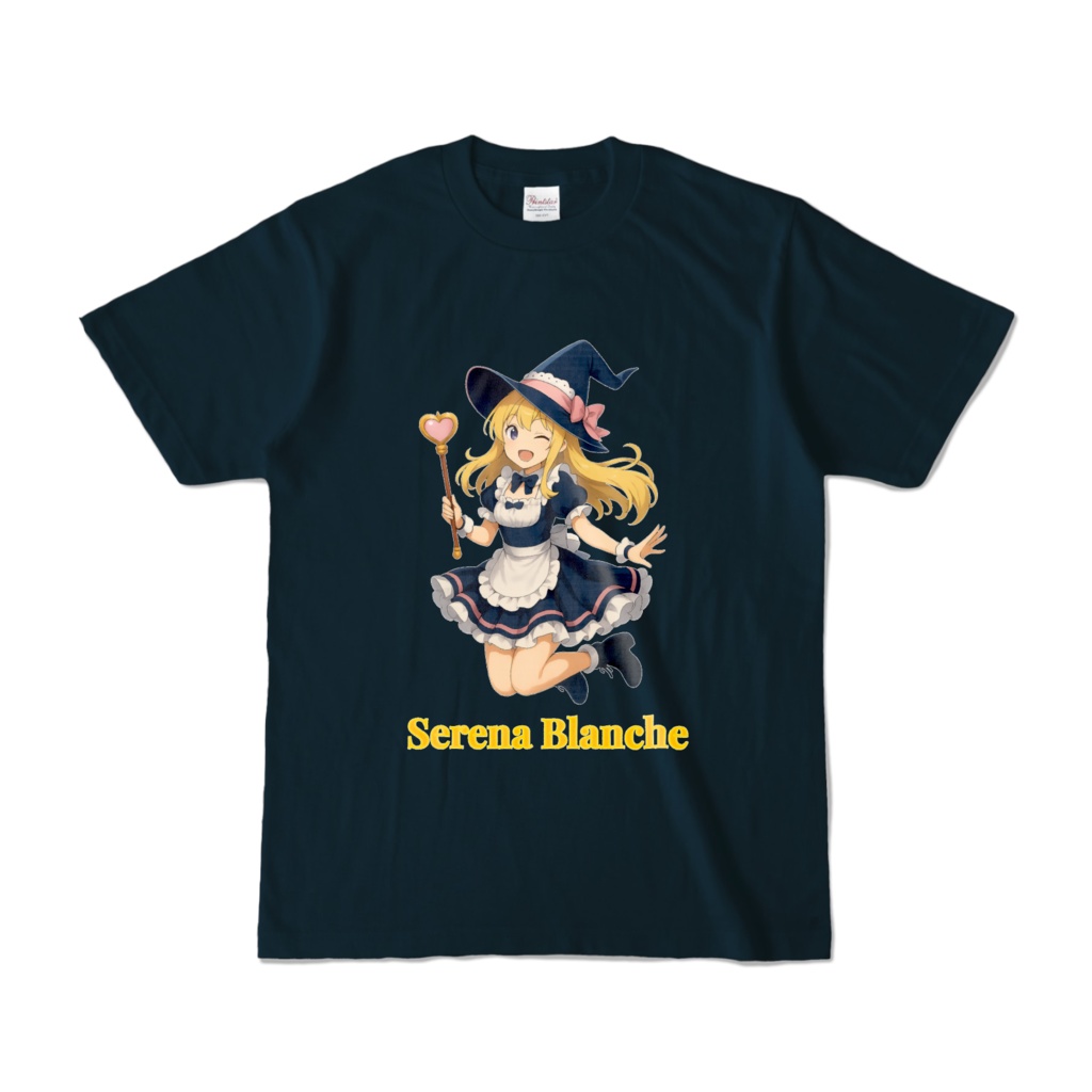 魔法少女メイド セレナ=ブランシェ カラーTシャツ(ネイビー)