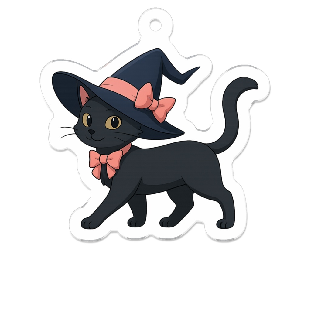 魔法少女メイド セレナ＝ブランシェ（猫化） アクリルキーホルダー（50×50mm）