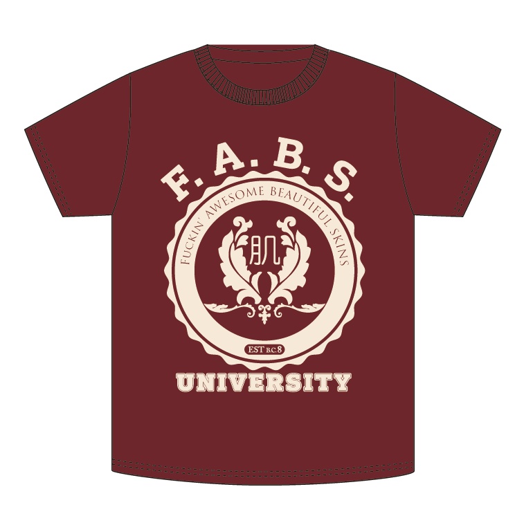 【受注生産】Sサイズ：県立おはだきれいきれい大学 カレッジTシャツ