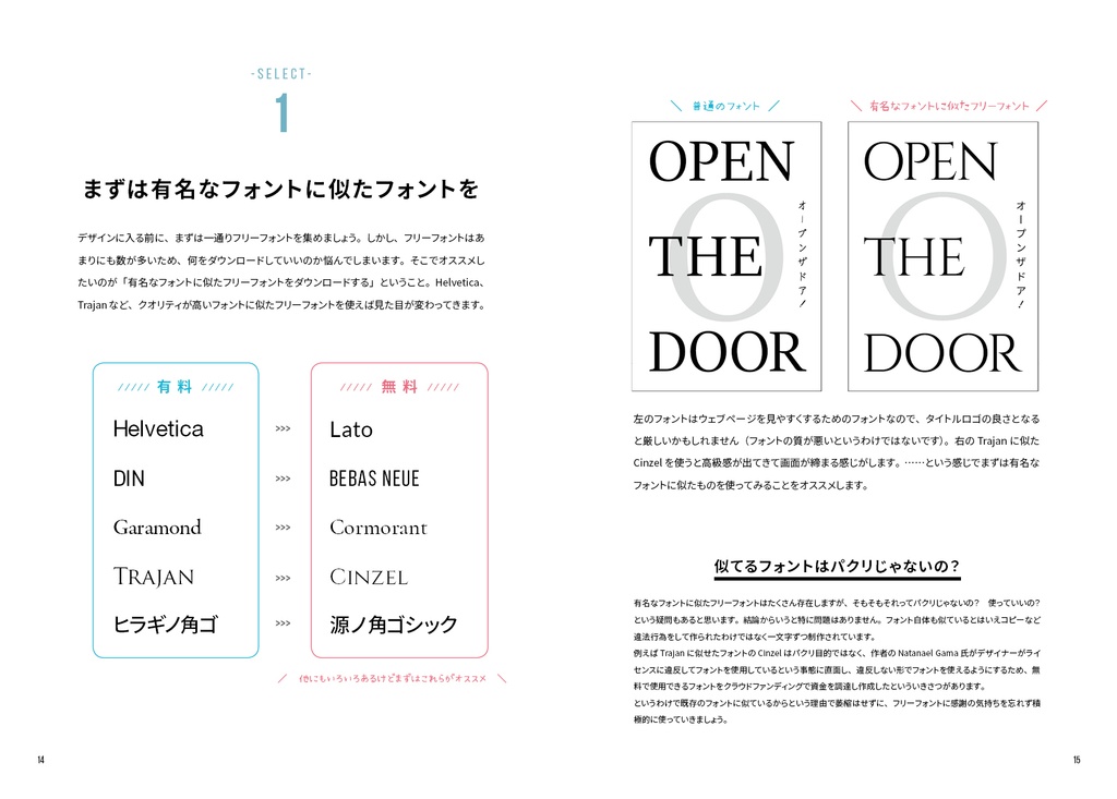 フリーフォントだけで作る同人誌デザイン