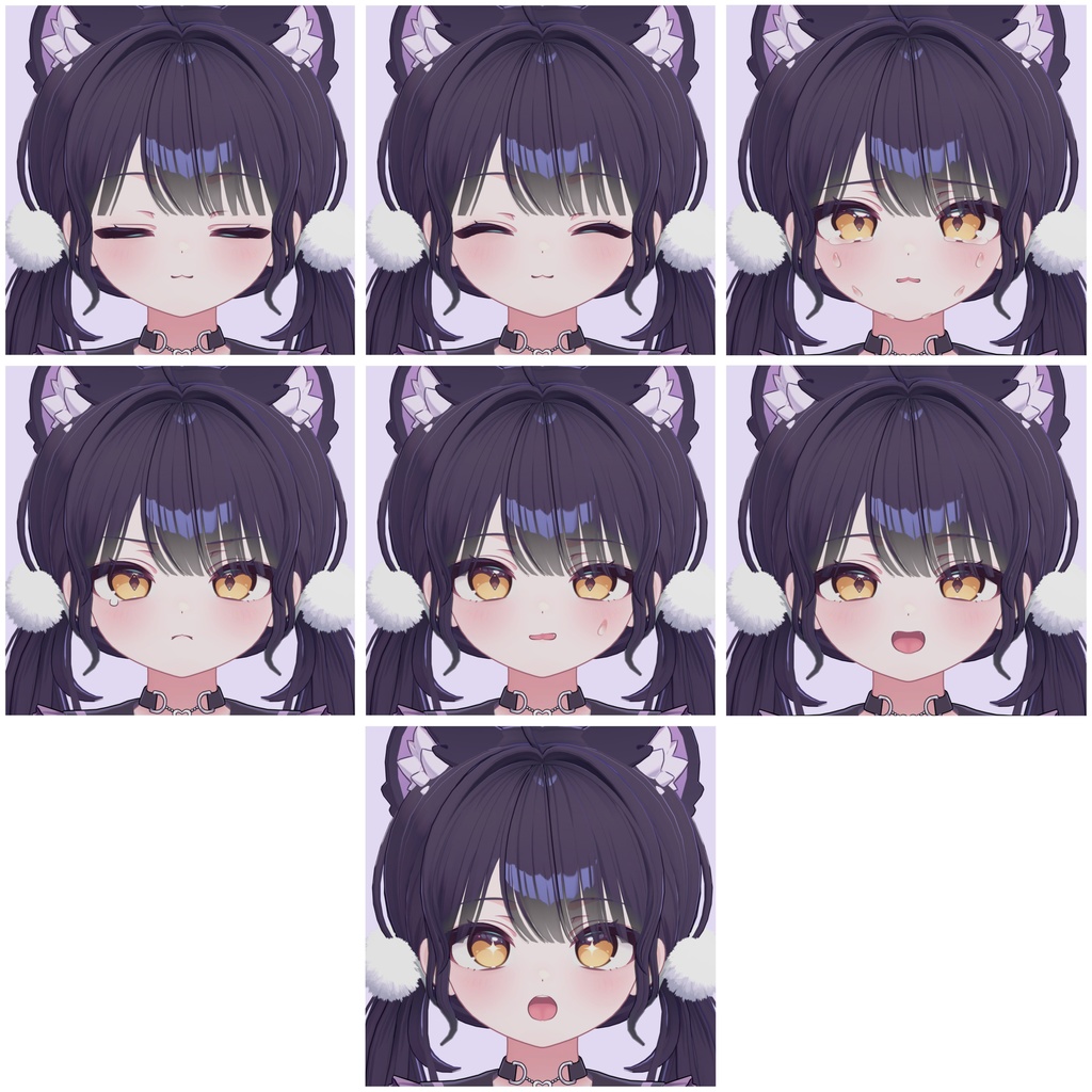 ⚝Chocolat⚝ Face シェイプキー ,Face Blendshapes - Purple