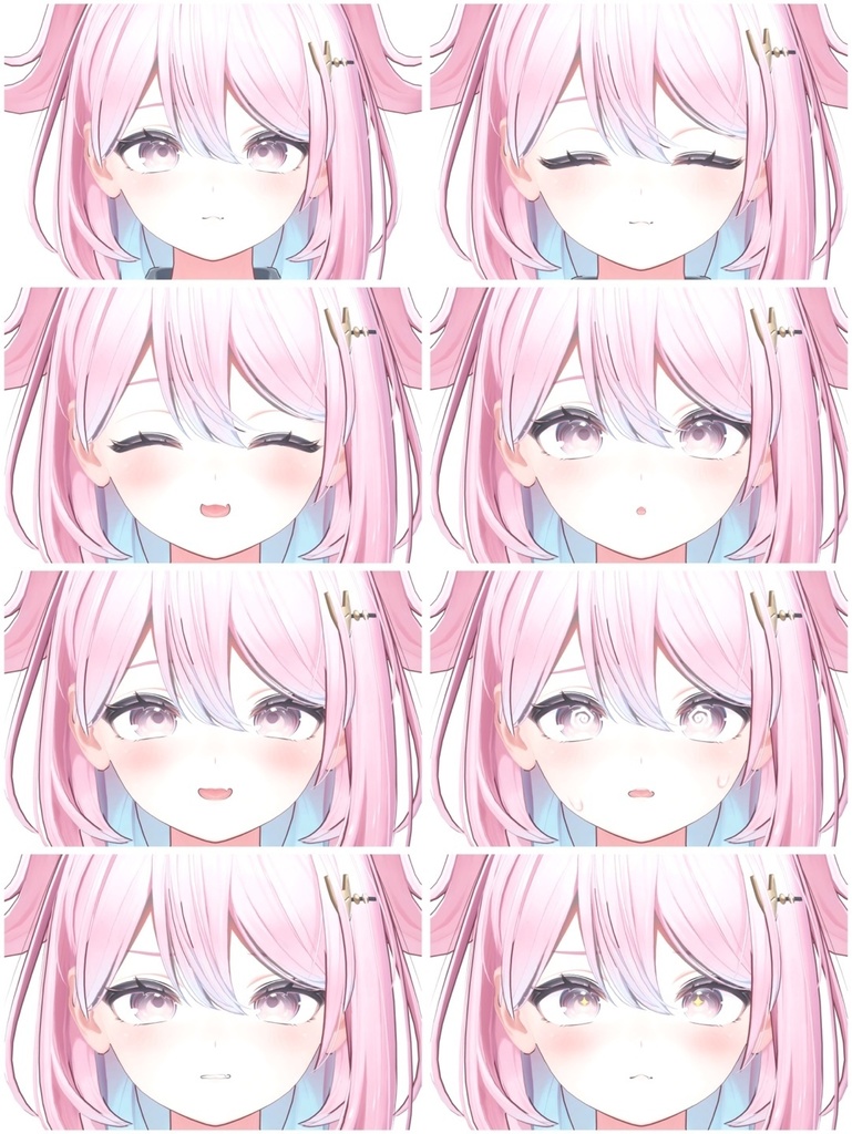 ⚝yugiri⚝ Face シェイプキー ,Face Blendshapes animation