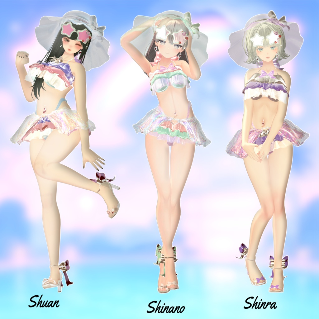 🌈ドリーミーリゾートガール【13アバター対応】