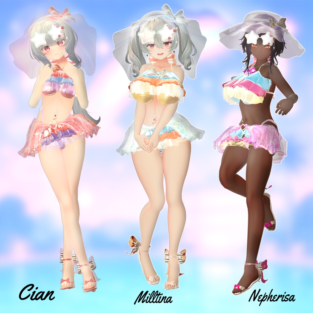 🌈ドリーミーリゾートガール【13アバター対応】