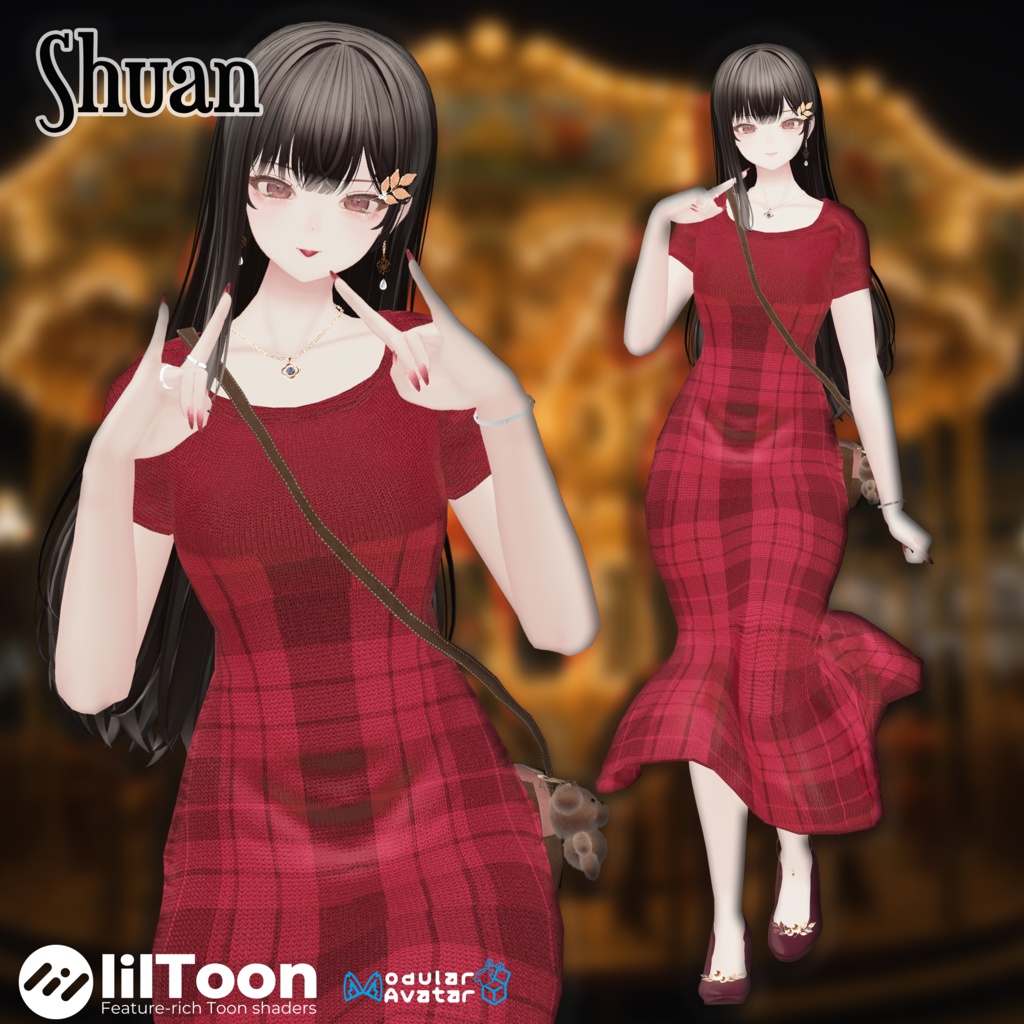 【17アバター対応】🍂ロマンティックマーメイドワンピース🍂