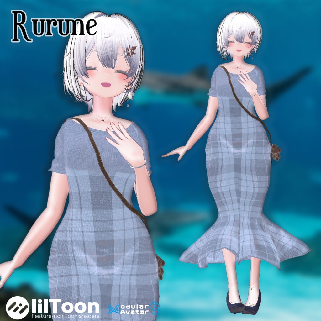 【17アバター対応】🍂ロマンティックマーメイドワンピース🍂