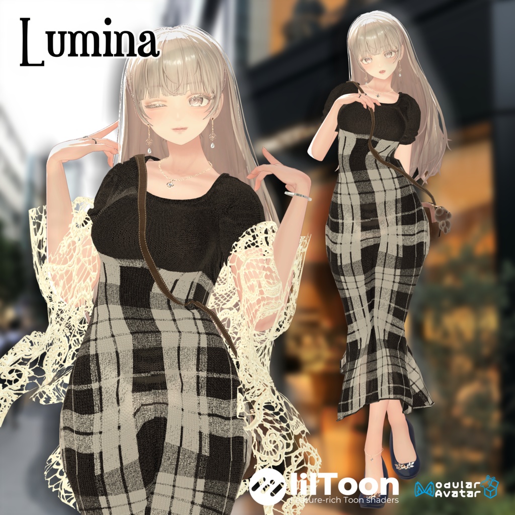 ルミナ対応期間限定セール【17アバター対応】🍂ロマンティックマーメイドワンピース🍂