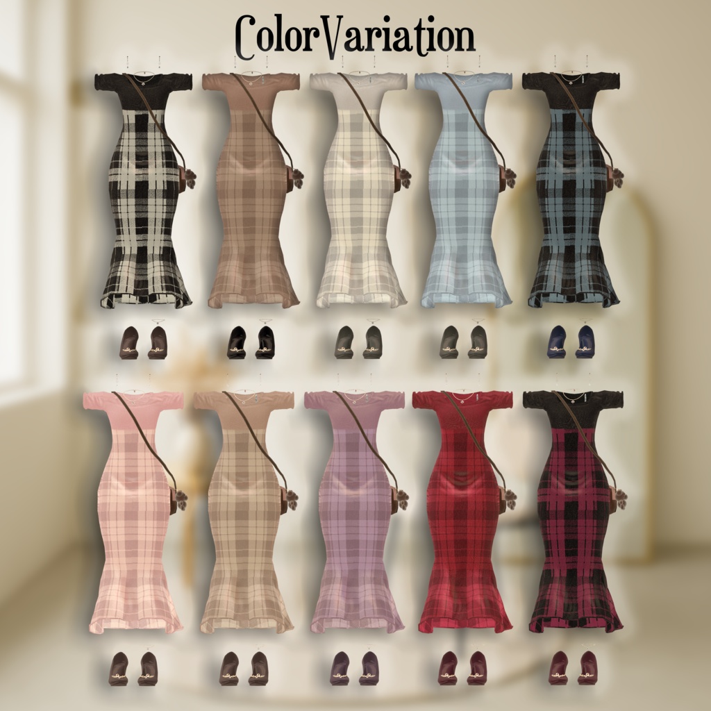 【17アバター対応】🍂ロマンティックマーメイドワンピース🍂