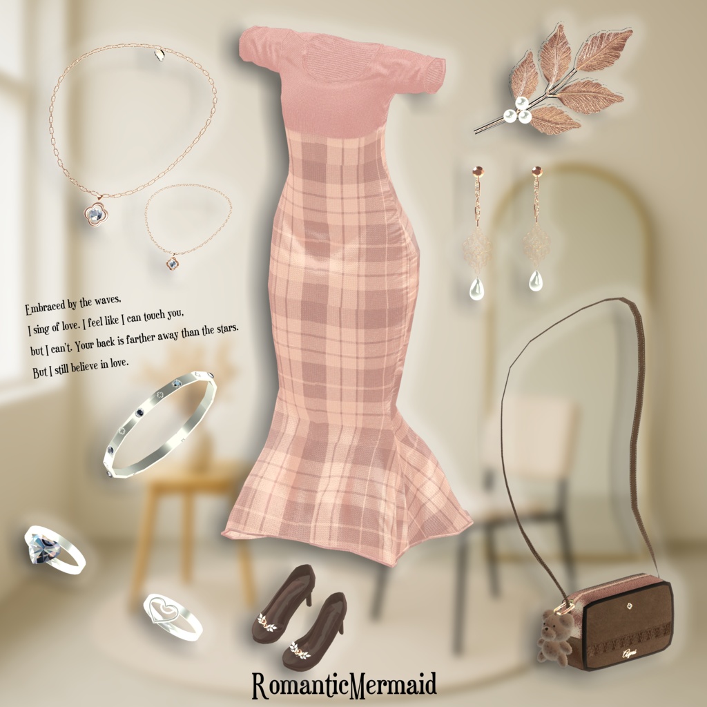 【17アバター対応】🍂ロマンティックマーメイドワンピース🍂