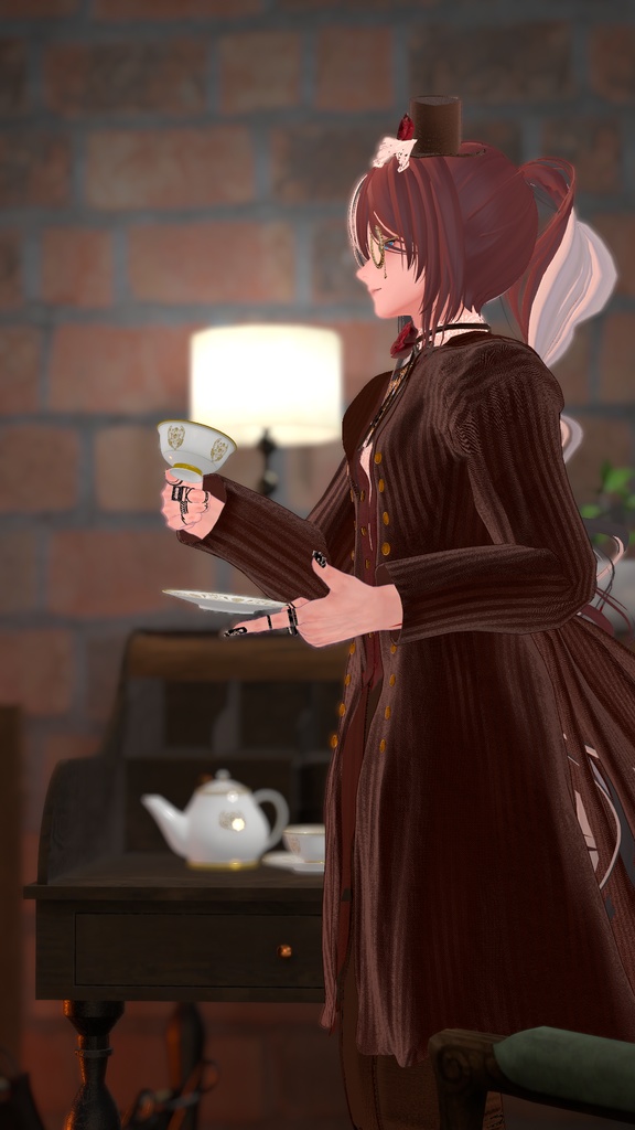 【10アバター対応】🌹ローズスチームパンクドレス&スーツ🌹