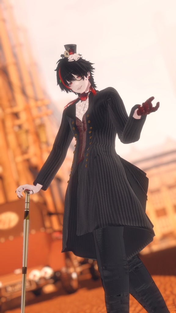 【10アバター対応】🌹ローズスチームパンクドレス&スーツ🌹