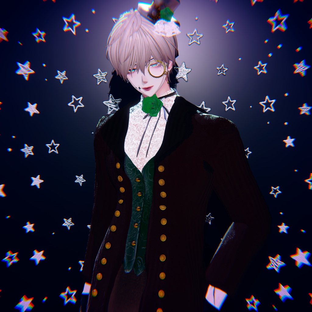 【10アバター対応】🌹ローズスチームパンクドレス&スーツ🌹