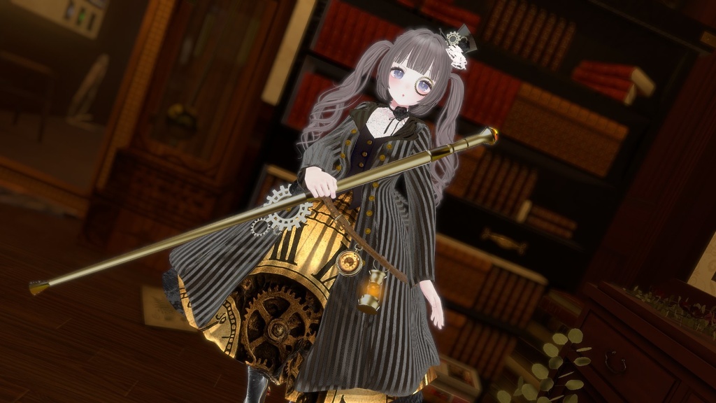 【10アバター対応】🌹ローズスチームパンクドレス&スーツ🌹