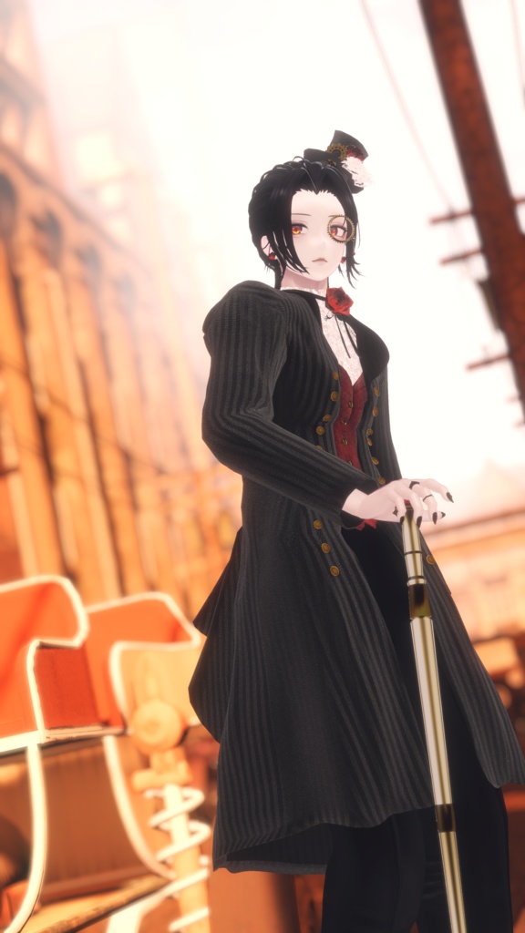 【10アバター対応】🌹ローズスチームパンクドレス&スーツ🌹