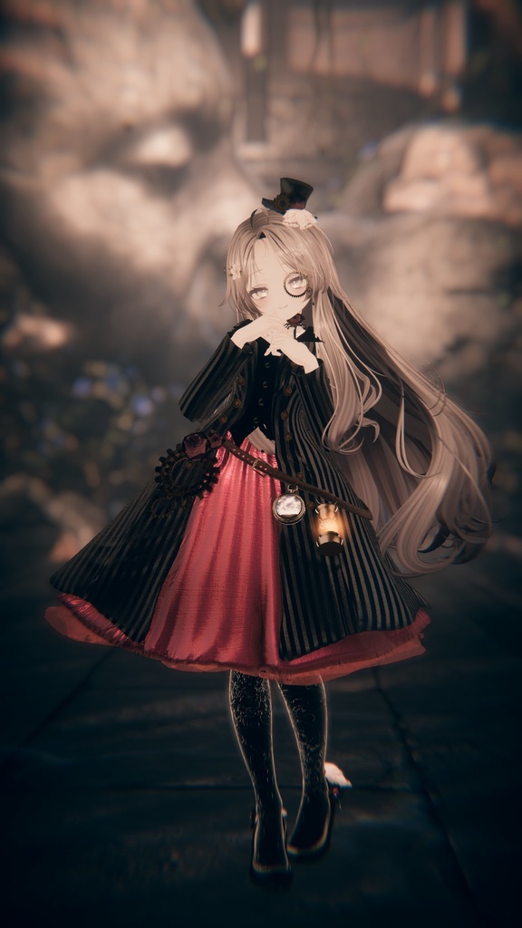 【10アバター対応】🌹ローズスチームパンクドレス&スーツ🌹