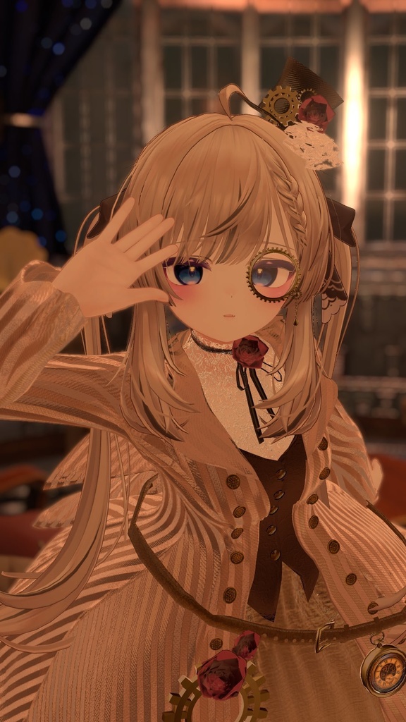 【10アバター対応】🌹ローズスチームパンクドレス&スーツ🌹