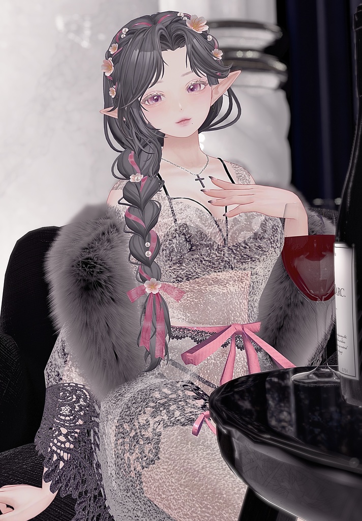 NekoNekoMarriage🐈ねこねこマリアージュ🐈ナイトドレス【8アバター対応】