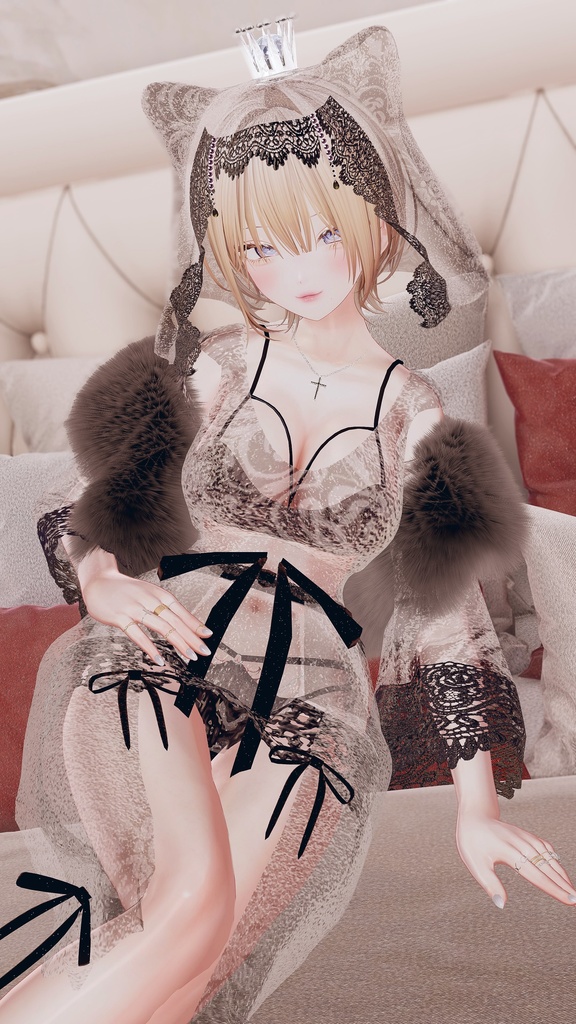 NekoNekoMarriage🐈ねこねこマリアージュ🐈ナイトドレス【8アバター対応】