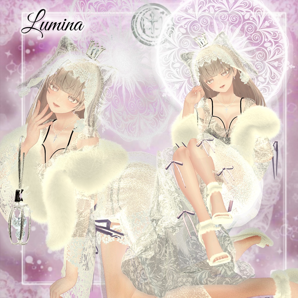 NekoNekoMarriage🐈ねこねこマリアージュ🐈ナイトドレス【8アバター対応】