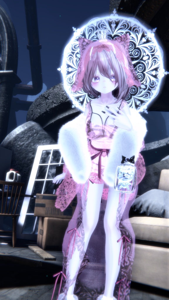NekoNekoMarriage🐈ねこねこマリアージュ🐈ナイトドレス【8アバター対応】