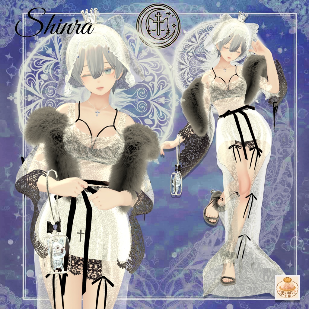 NekoNekoMarriage🐈ねこねこマリアージュ🐈ナイトドレス【8アバター対応】