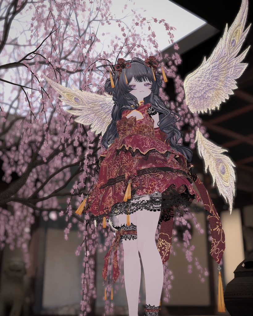 【発売記念セール】🦋華ロリ🦋チャイナロリータドレス-胡蝶の夢-/しなの/クマリ/ラムネ/ミルティナ/マヌカ/ルミナ/ルルネ/エク/プラム/マリシア/森羅/まおん/キプフェル/+Head(プラスヘッド)