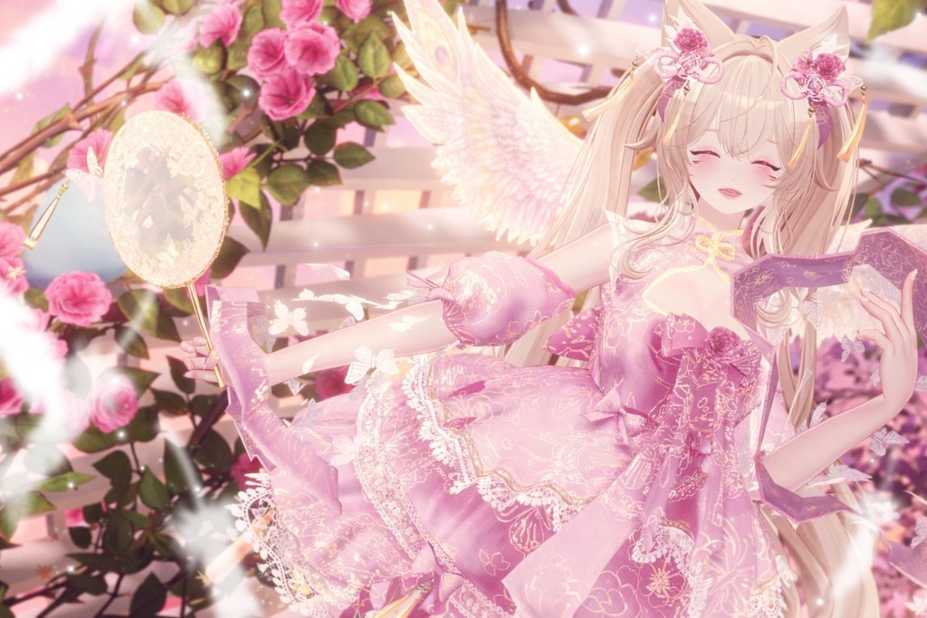 【発売記念セール】🦋華ロリ🦋チャイナロリータドレス-胡蝶の夢-/しなの/クマリ/ラムネ/ミルティナ/マヌカ/ルミナ/ルルネ/エク/プラム/マリシア/森羅/まおん/キプフェル/+Head(プラスヘッド)