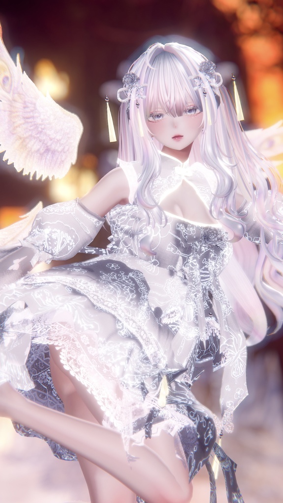 【発売記念セール】🦋華ロリ🦋チャイナロリータドレス-胡蝶の夢-/しなの/クマリ/ラムネ/ミルティナ/マヌカ/ルミナ/ルルネ/エク/プラム/マリシア/森羅/まおん/キプフェル/+Head(プラスヘッド)