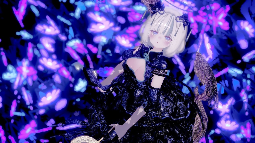 🦋華ロリ🦋チャイナロリータドレス-胡蝶の夢-/しなの/ラムネ/ミルティナ/マヌカ/ルミナ/ルルネ/エク/プラム/マリシア/森羅