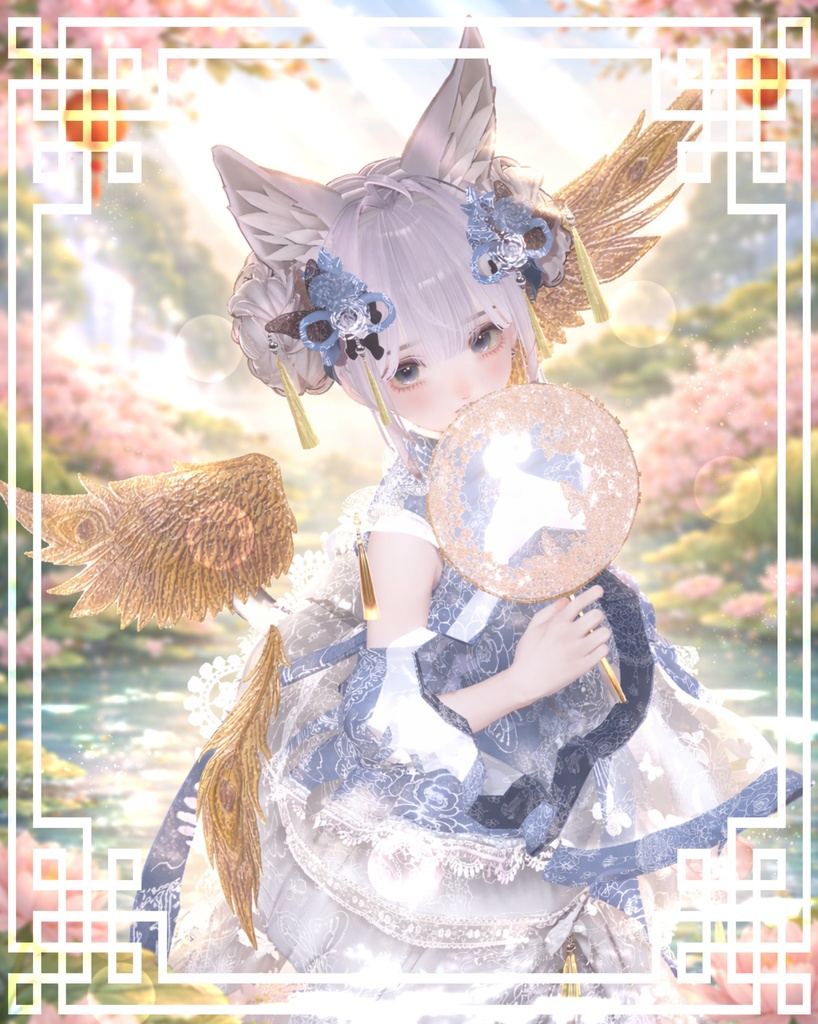 【22アバター対応】🦋華ロリ🦋チャイナロリータドレス-胡蝶の夢-/しなの/クマリ/ラムネ/ミルティナ/マヌカ/ルミナ/ルルネ/エク/プラム/マリシア/森羅/まおん/キプフェル/セレスティア/+Head(プラスヘッド)/泣夜/ウェンディ/エルシオン、ネメシス