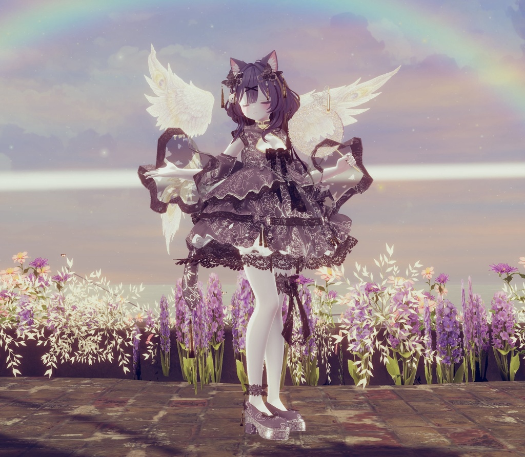 🦋華ロリ🦋チャイナロリータドレス-胡蝶の夢-/しなの/ラムネ/ミルティナ/マヌカ/ルミナ/ルルネ/エク/プラム/マリシア/森羅