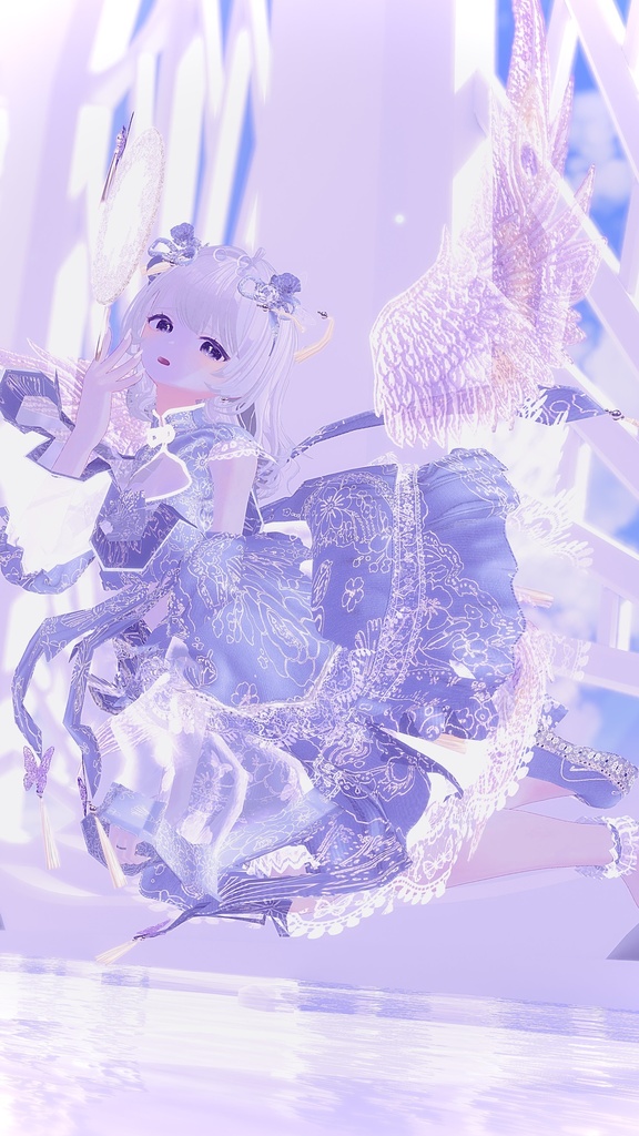 🦋華ロリ🦋チャイナロリータドレス-胡蝶の夢-/しなの/ラムネ/ミルティナ/マヌカ/ルミナ/ルルネ/エク/プラム/マリシア/森羅