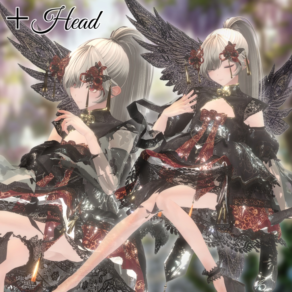 【発売記念セール】🦋華ロリ🦋チャイナロリータドレス-胡蝶の夢-/しなの/クマリ/ラムネ/ミルティナ/マヌカ/ルミナ/ルルネ/エク/プラム/マリシア/森羅/まおん/キプフェル/+Head(プラスヘッド)